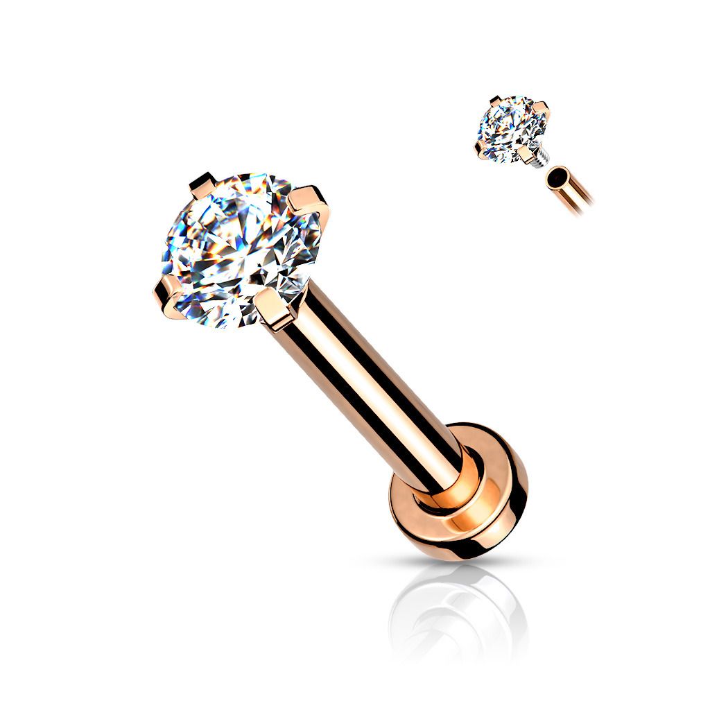 Levně S4U Piercing do brady / cartilage / tragus 1,2 x 8 mm (3 mm) - LB1043C-12083