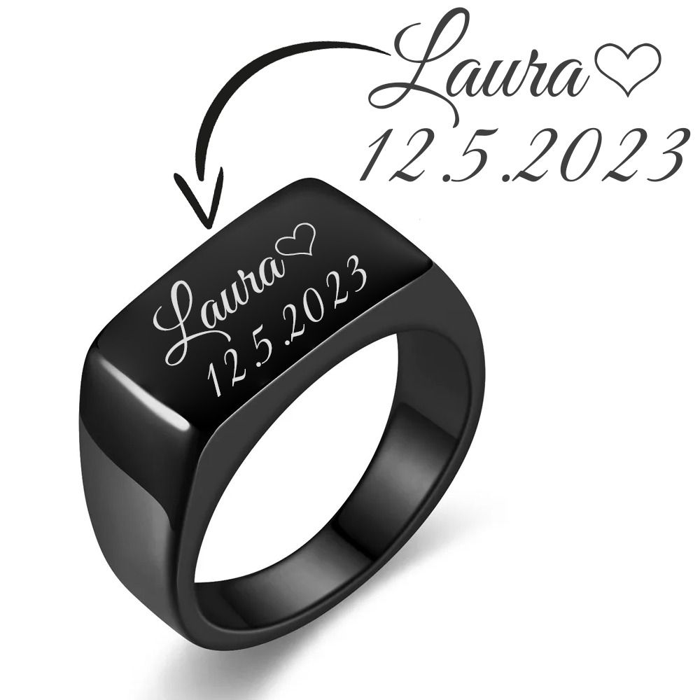 S4U Personalizovaný ocelový prsten vel. 62 - OPR301K-62