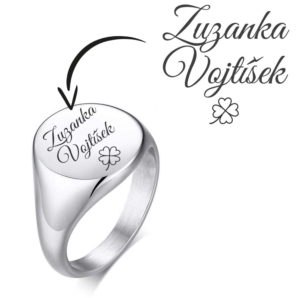 S4U Personalizovaný ocelový prsten (54) - OPR315ST-54