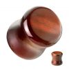 Plug do ucha z červeného tygřího oka (22 mm)