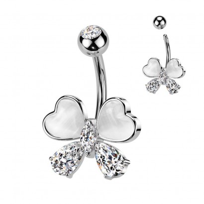 Piercing do pupíku - mašlička