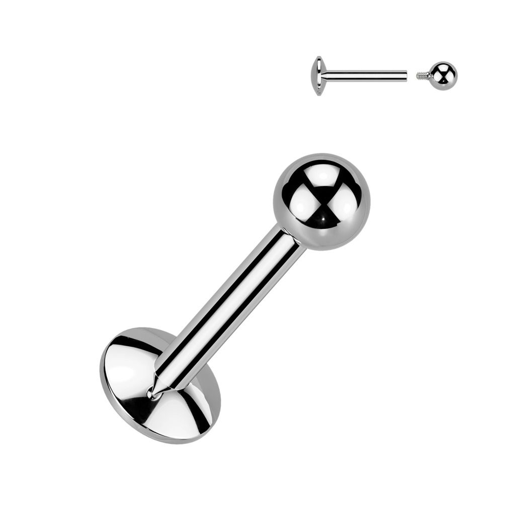 Piercing do brady - labreta titan (1,2 x 8 mm) - TIT1530-12083