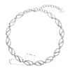 Stříbrný náramek kávová zrna se zirkony 13083.1 crystal