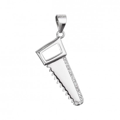 Stříbrný přívěsek ruční pila 14059.1 crystal