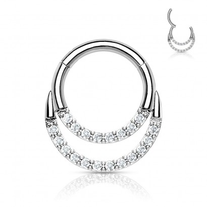 Piercing kruh segment dvojitý (1,2 x 8 mm)