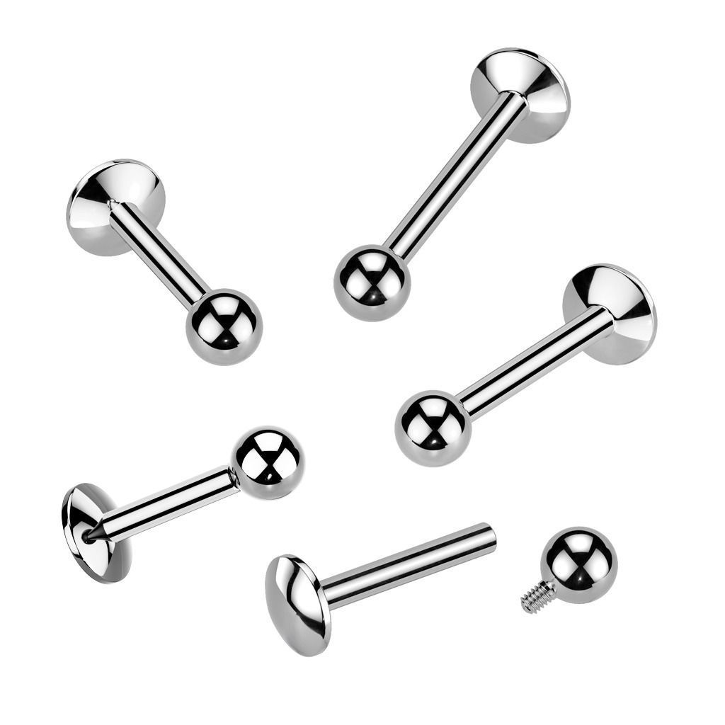 Piercing do brady - labreta titan (1,6 x 10 mm)