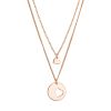 Pozlacený stříbrný set náhrdelníků pro maminku a dceru 62047 rose gold