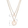 Pozlacený stříbrný set náhrdelníků pro maminku a dceru 62047 rose gold