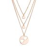 Pozlacený stříbrný set náhrdelníků pro maminku a dvě dcery 62048 rose gold