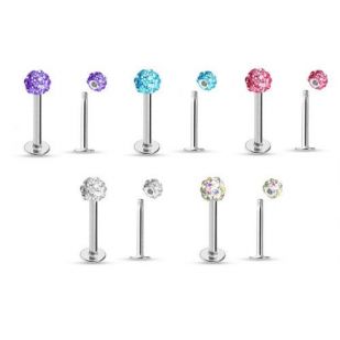 Piercing do brady - labreta s krystaly