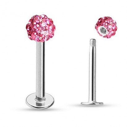 Piercing do brady - labreta s krystaly