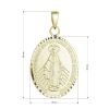 Pozlacený stříbrný přívěsek madailon Madonka 64089