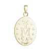 Pozlacený stříbrný přívěsek madailon Madonka 64089