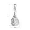 Stříbrný přívěsek tenis 64048