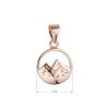 Pozlacený přívěsek hory 64086 rose gold