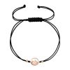 Kabbalah pozlacený rose gold náramek hory 13090.1 černý
