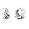 Stříbrné náušnice kruhy CROISSANT 61080