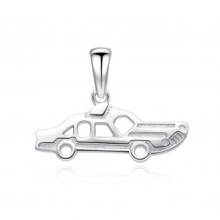 Stříbrný přívěsek automobil