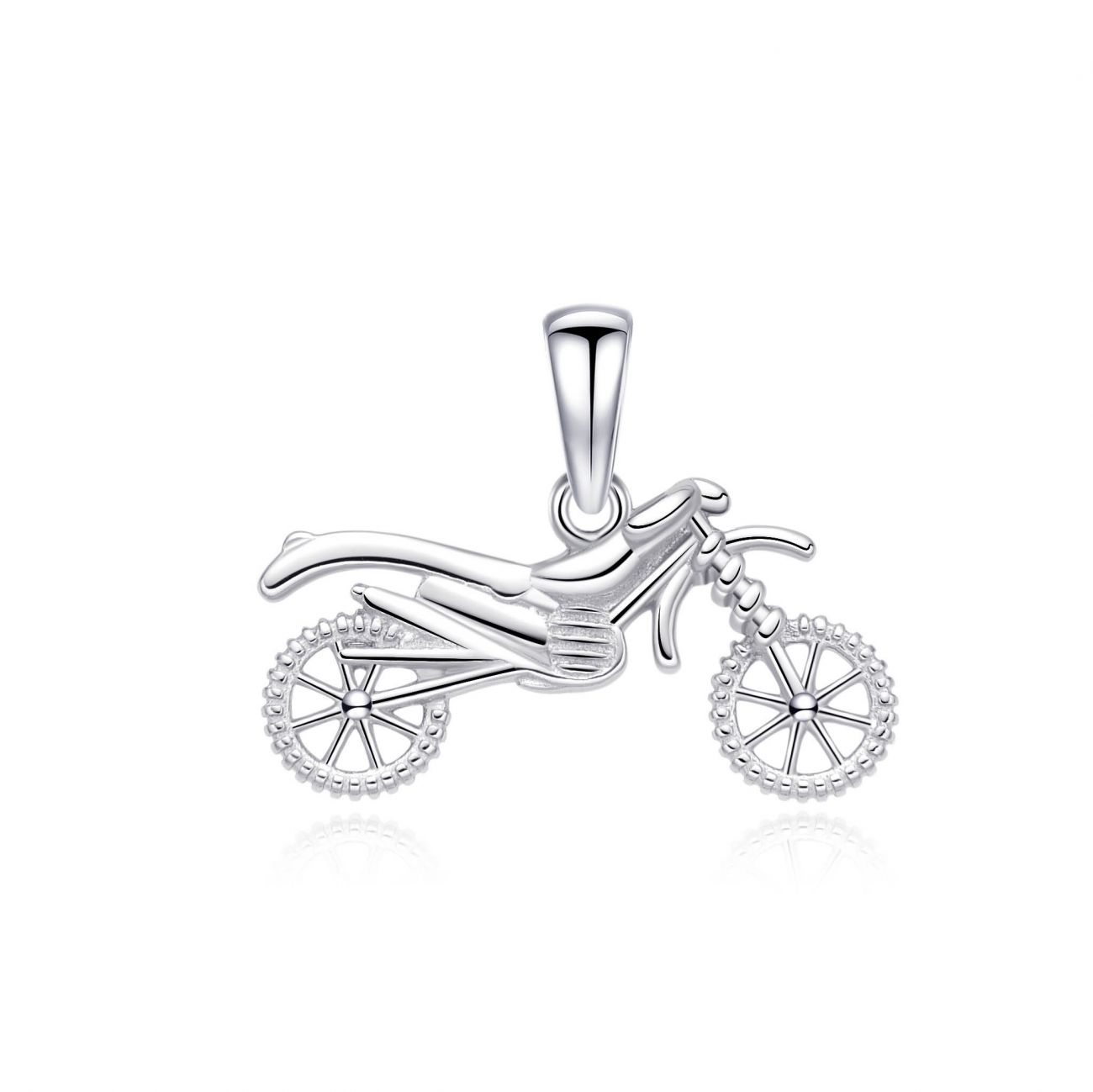 NUBIS Stříbrný přívěsek motorka enduro - NB-4562