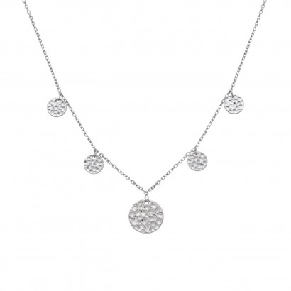 Stříbrný náhrdelník s kulatými přívěsky