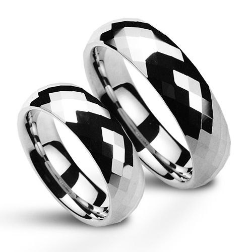 NUBIS NWF1033 Wolframové snubní prsteny - pár