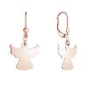 Pozlacené stříbrné náušnice andělé 61133 rose gold