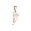 Pozlacený stříbrný přívěsek andělské křídlo 64087 rose gold