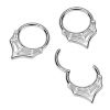 Ocelový kruh - helix / cartilage / septum piercing