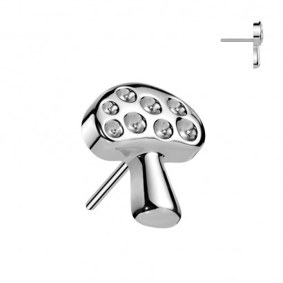 Ozdobná část muchomůrka k PUSH IN piercingu TITAN