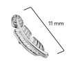 Náhradní ozdoba peříčko k dermálu / labretě TITAN, 1,2 mm