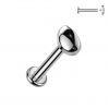 Piercing do brady - labreta TITAN (1,2 x 6 mm)