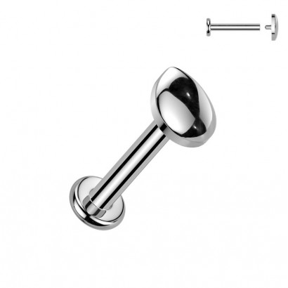 Piercing do brady - labreta TITAN (1,2 x 6 mm)