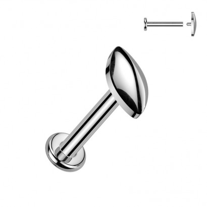 Piercing do brady - labreta TITAN (1,2 x 6 mm)