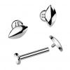 Piercing do brady - labreta TITAN (1,2 x 6 mm)