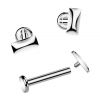 Piercing do brady - labreta TITAN (1,2 x 6 mm)