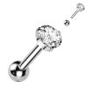 Cartilage piercing do ucha, čirý zirkon 3 mm