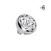 Náhradní kulička s kamínkem TITAN, závit 1,2 mm, 3mm (černá)