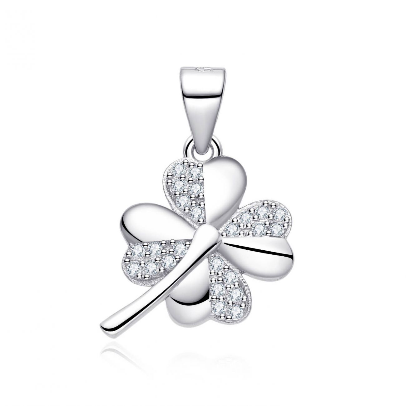 NUBIS Stříbrný přívěsek čtyřlístek - NB-4574