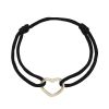 Kabbalah náramek s pozlaceným srdcem 13093.3 black