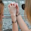 Kabbalah náramek se stříbrnou ozdobou 13094.3 black