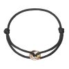 Kabbalah náramek s trojbarevnými kroužky 13092.3 black