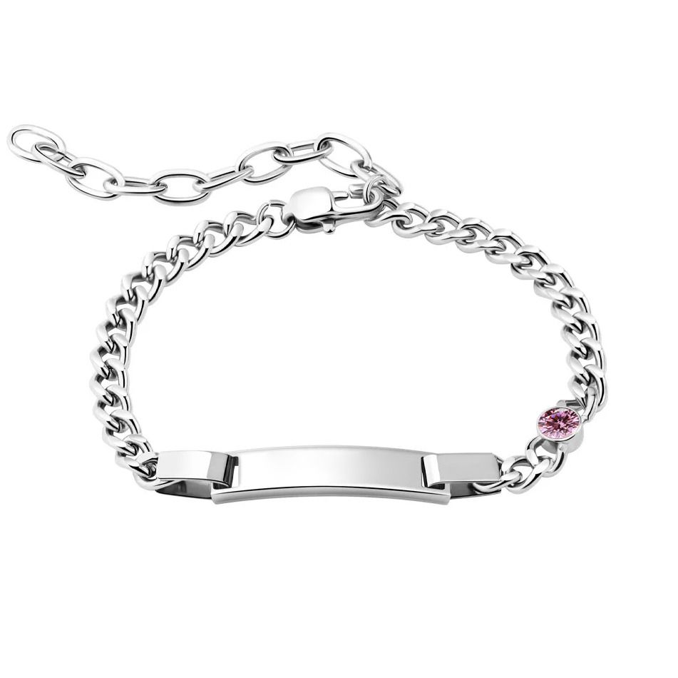 S4U Personalizovaný dámský ocelový náramek s destičkou - OPA1844