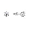 Stříbrné náušnice MIA 11M00001 moissanite