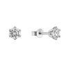 Stříbrné náušnice MIA 11M00006 moissanite