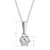 Stříbrný náhrdelník MIA 12M00002 moissanite