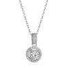 Stříbrný náhrdelník AURORA 12M00001 moissanite
