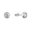 Stříbrné náušnice AMELIA 11M00005 moissanite