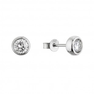Stříbrné náušnice AMELIA 11M00005 moissanite