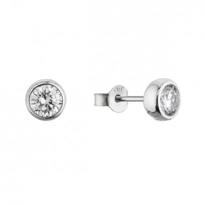 Stříbrné náušnice AMELIA 11M00005 moissanite