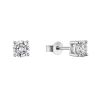 Stříbrné náušnice ELEN 11M00007 moissanite